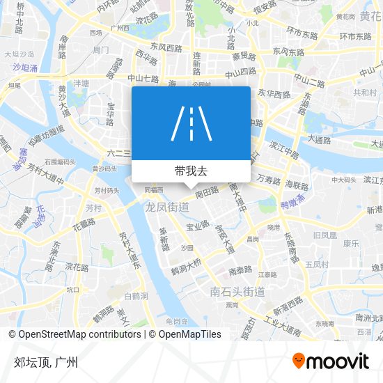 郊坛顶地图