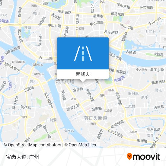 宝岗大道地图