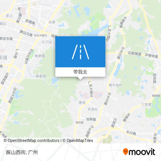 握山西街地图