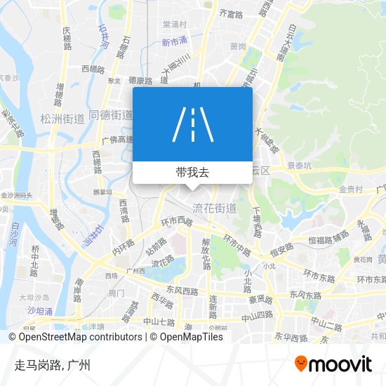 走马岗路地图