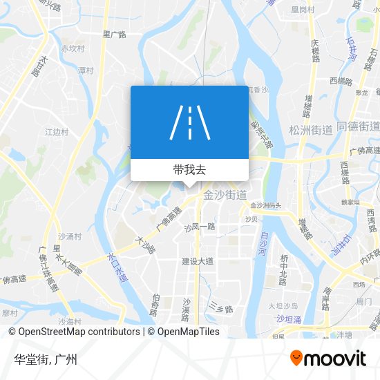 华堂街地图