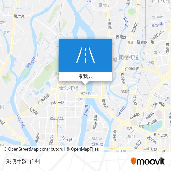彩滨中路地图