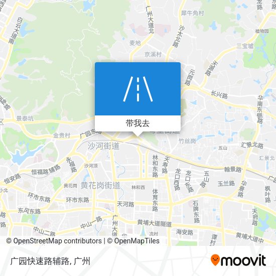 广园快速路辅路地图