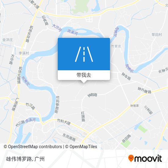 雄伟博罗路地图
