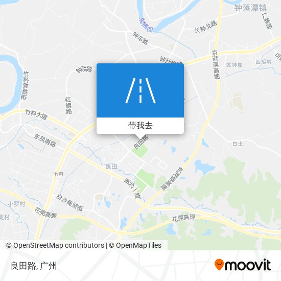 良田路地图