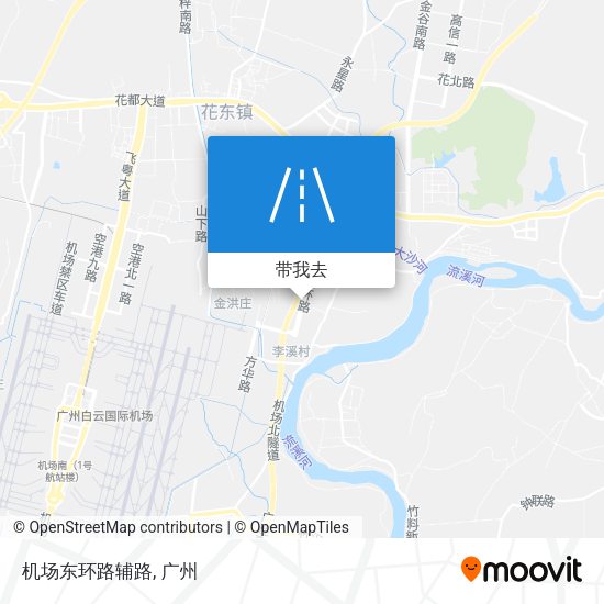 机场东环路辅路地图
