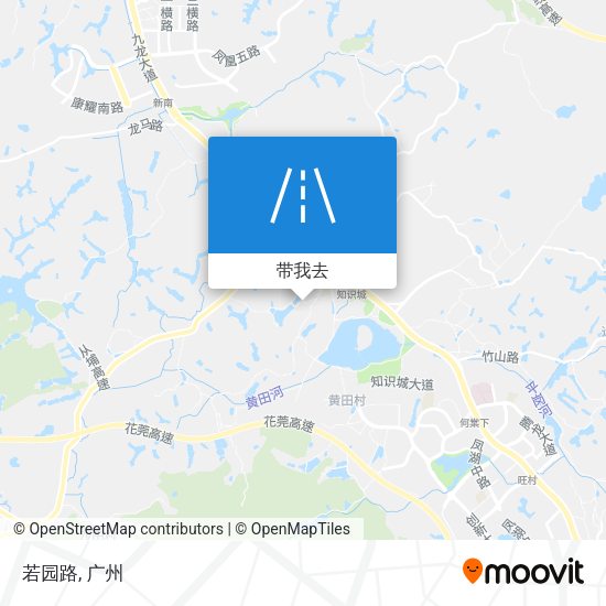若园路地图