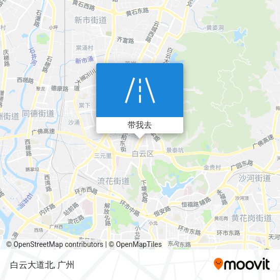 白云大道北地图