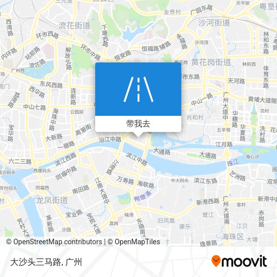 大沙头三马路地图