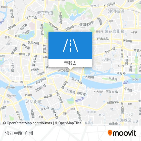 沿江中路地图