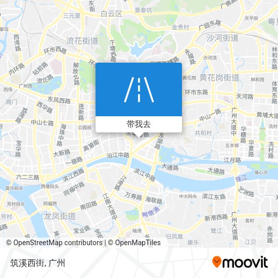 筑溪西街地图