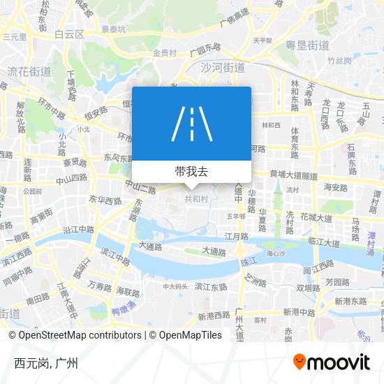 西元岗地图