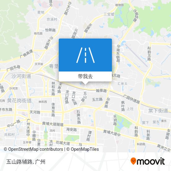 五山路辅路地图
