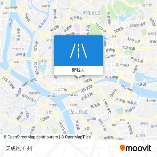 天成路地图