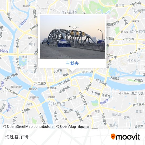 海珠桥地图