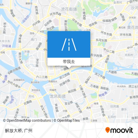 解放大桥地图