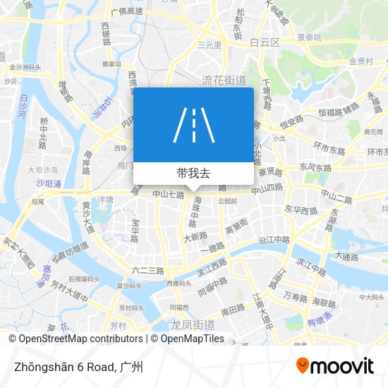 Zhōngshān 6 Road地图