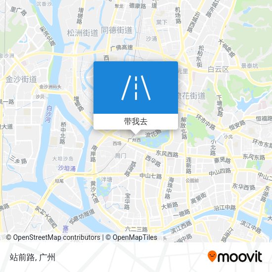 站前路地图