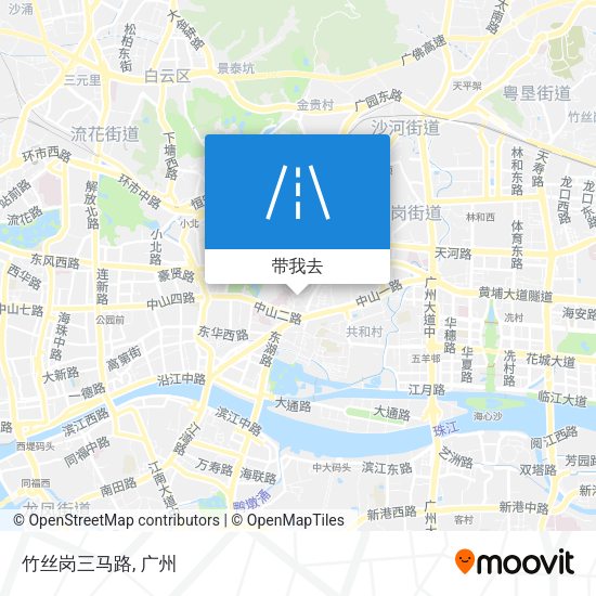 竹丝岗三马路地图
