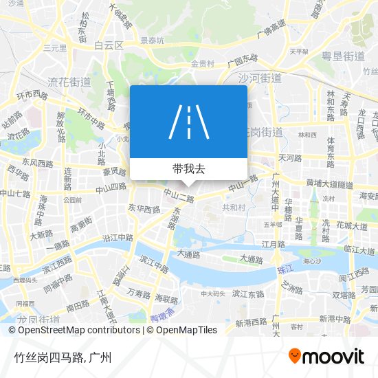 竹丝岗四马路地图