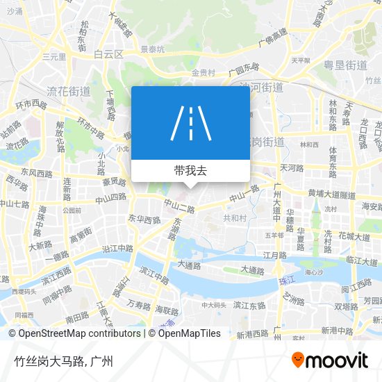 竹丝岗大马路地图