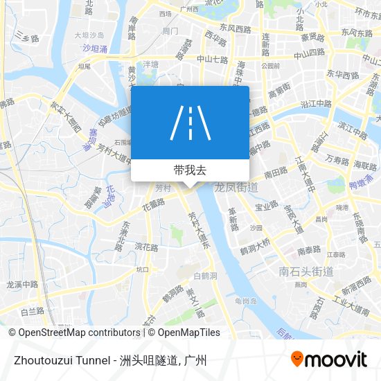 Zhoutouzui Tunnel - 洲头咀隧道地图