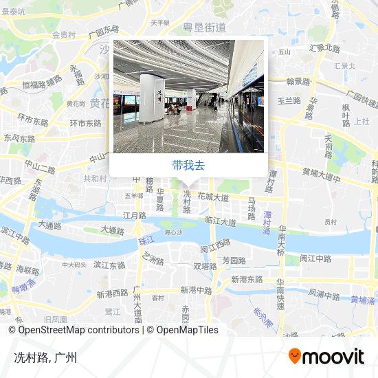 冼村路地图