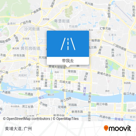 黄埔大道地图