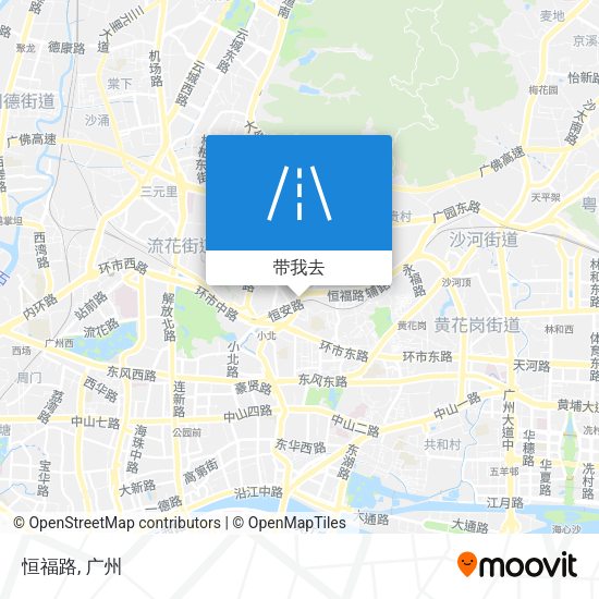 恒福路地图