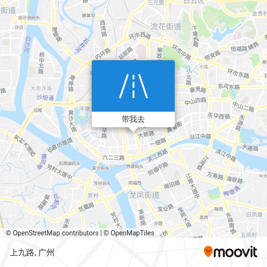 上九路地图