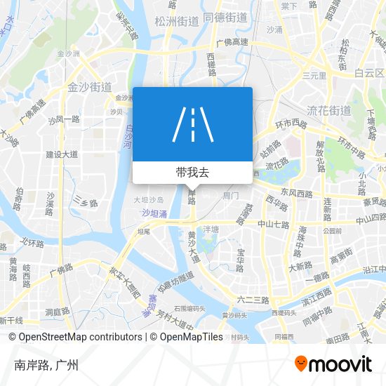 南岸路地图