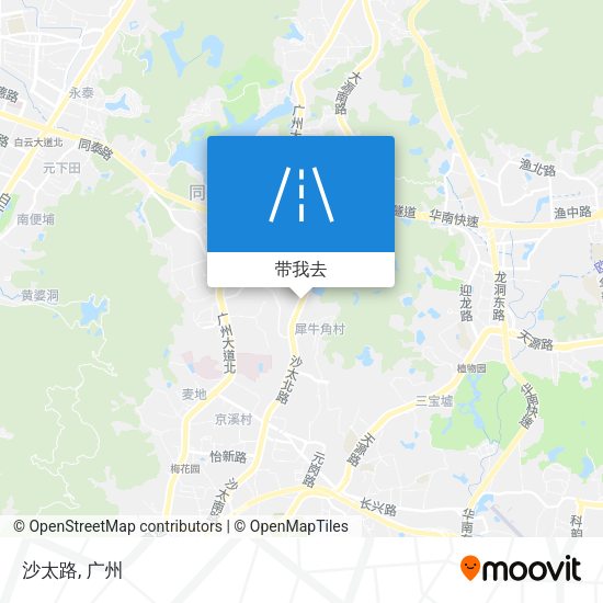 沙太路地图