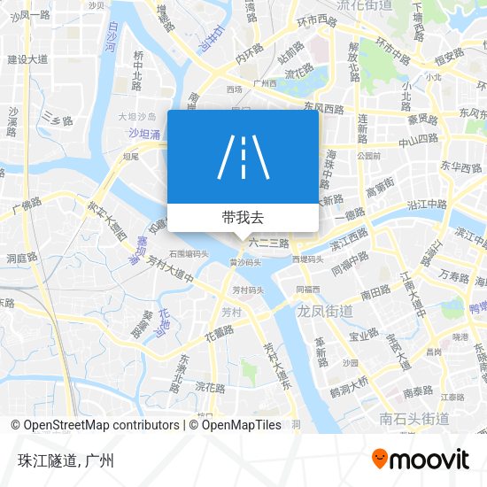 珠江隧道地图