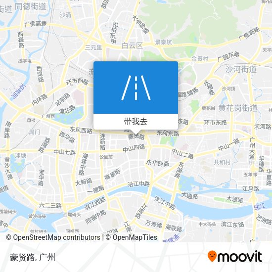 豪贤路地图