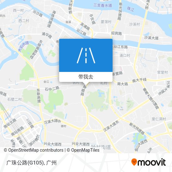广珠公路(G105)地图