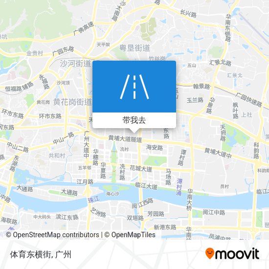 体育东横街地图