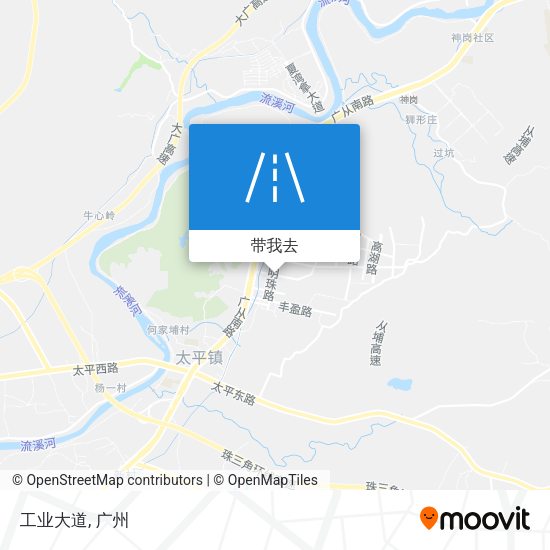 工业大道地图