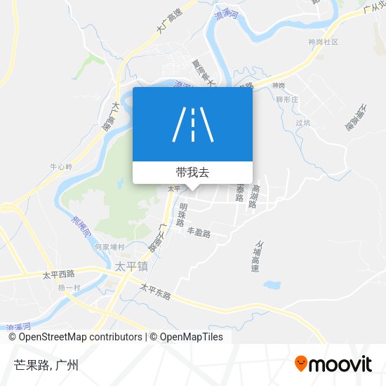 芒果路地图
