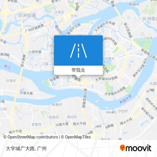 大学城广大路地图