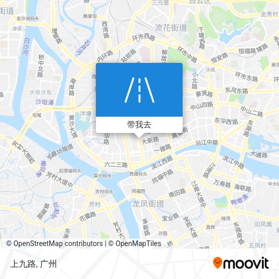 上九路地图