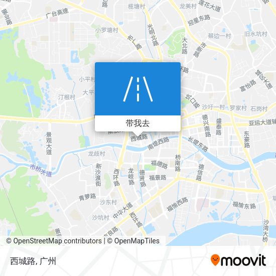 西城路地图