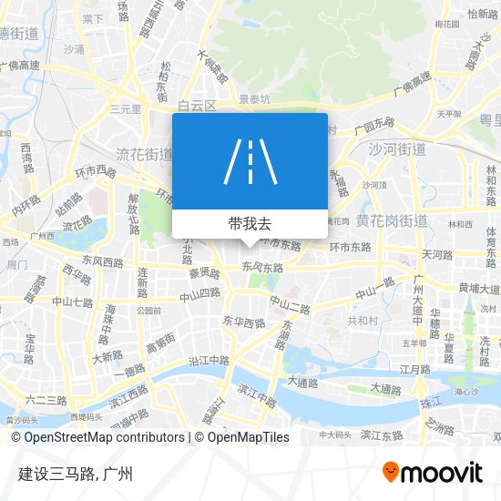 建设三马路地图