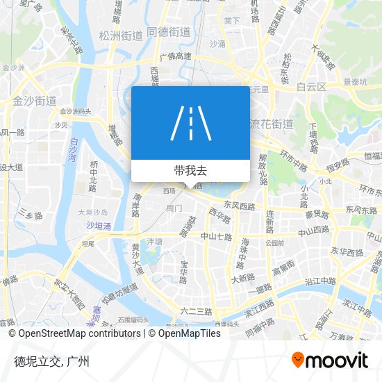 德坭立交地图