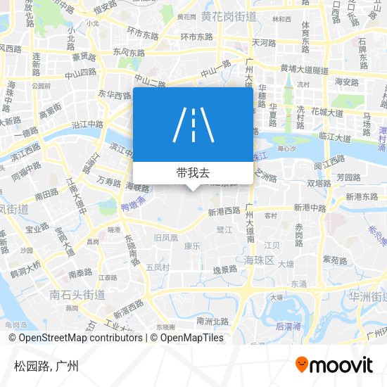 松园路地图