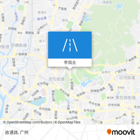 政通路地图