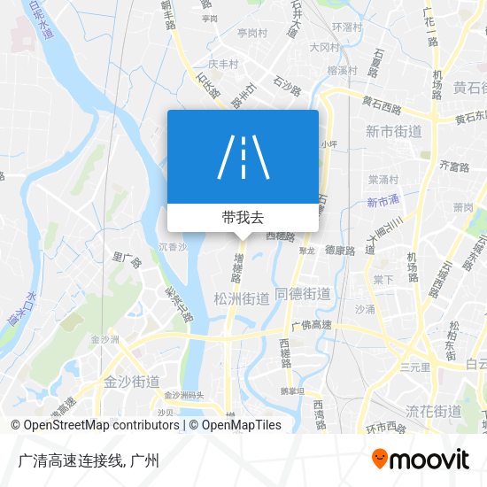 广清高速连接线地图