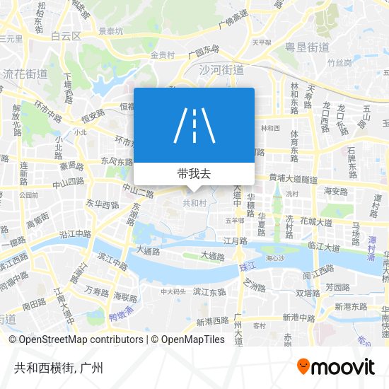 共和西横街地图