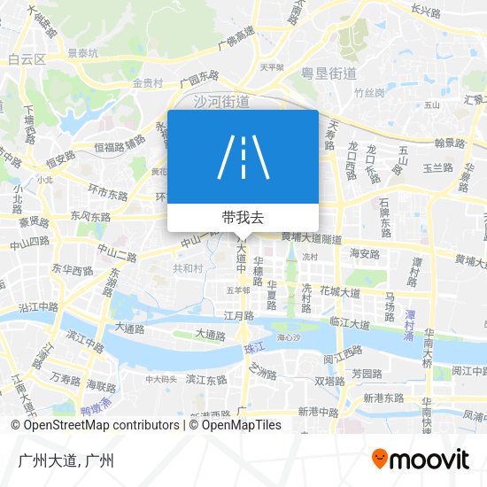 广州大道地图