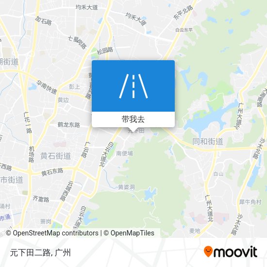 元下田二路地图