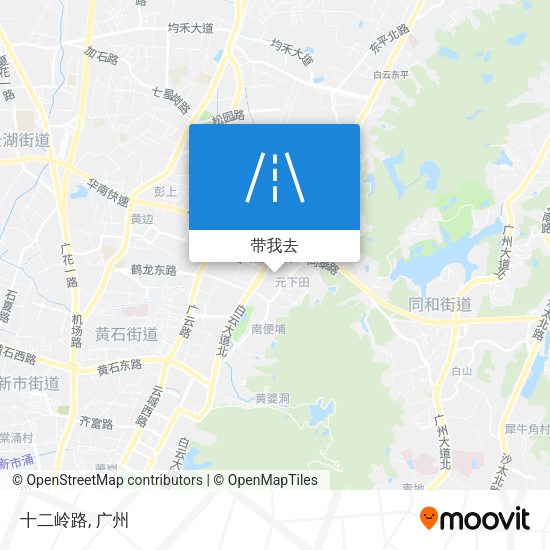十二岭路地图